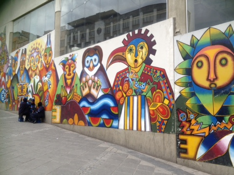 Street graffiti in La Paz